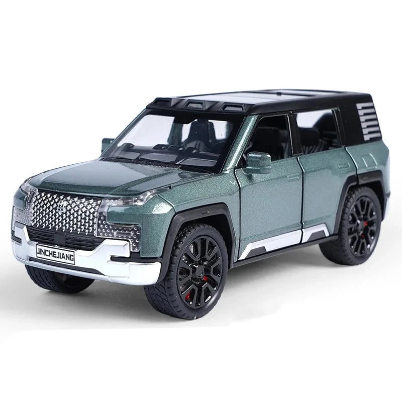 1/32 BYD Look Upat U8 Alloy Car Model Diecast & Toy Metal Off-Road Vehicles Car Model Simulation Sound and Light Childrens Gifts Blue - IHavePaws
