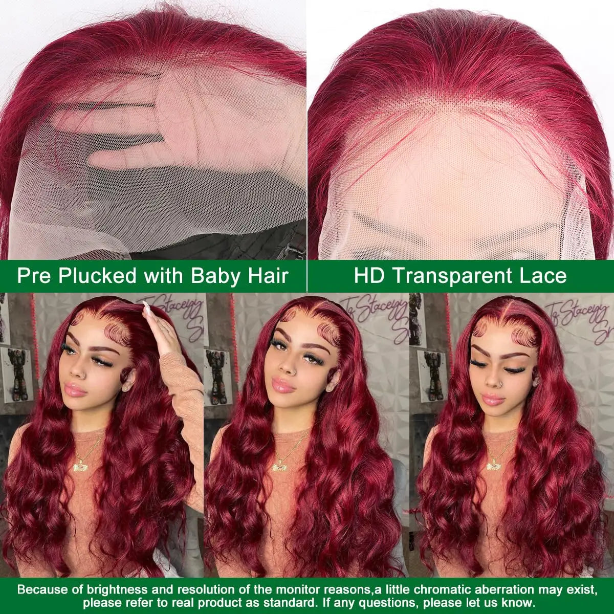 99j Burgundy Lace Front Wigs Human Hair Glueless Wine Red Colored Body Wave Wigs 13x6 13x4 HD Transparent Frontal Wigs