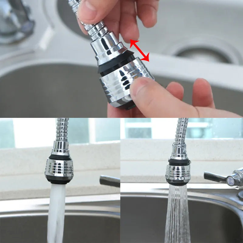 3 Modes 360 Rotatable Bubbler High Pressure Faucet Extender - IHavePaws