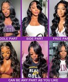 180% 13x4 360 Body Wave Lace Front Human Hair Wigs Brazilian Water Wave 13x6 HD Transparent Lace Frontal Wig For Women