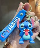 Cute and Funny Stitch Keychain Pendant Disney Series Cartoon Character Doll Pendant Male and Female Car Key Accessories 04 - ihavepaws.com