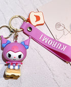 1PC Cute Sanrio Series Keychain For Men Colorful Keyring Accessories For Bag Key Purse Backpack Birthday Gifts SLO 18 - ihavepaws.com