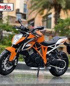 Maisto 1:12 KTM 1290 Super Duke R Alloy Racing Motorcycle Model Diecast Orange - IHavePaws