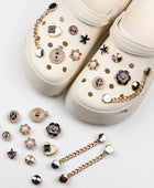 Shoe Charms for Crocs DIY Diamond Pearl Chain Detachable Decoration Buckle for Croc Shoe Charm Accessories Kids Party Girls Gift B-13Pcs - IHavePaws