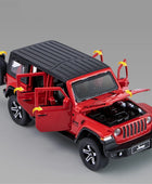 1:32 Jeep Wrangler Rubicon Alloy Car Model Diecasts Metal Off-road Vehicles Car Model Simulation Sound and Light Kids Toys Gift - IHavePaws