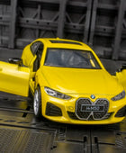 1:34 BMW i4 M50 Coupe Alloy New Energy Car Model Diecast Metal Toy Sports Vehicle Car Model Simulation Yellow - IHavePaws