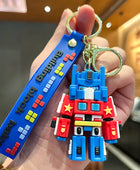 Cartoon Anime Transformers Keychain Robot Bumblebee Optimus Prime Autobots Key Chain Charm Luggage Accessories Toy Gift for Son 12 - ihavepaws.com