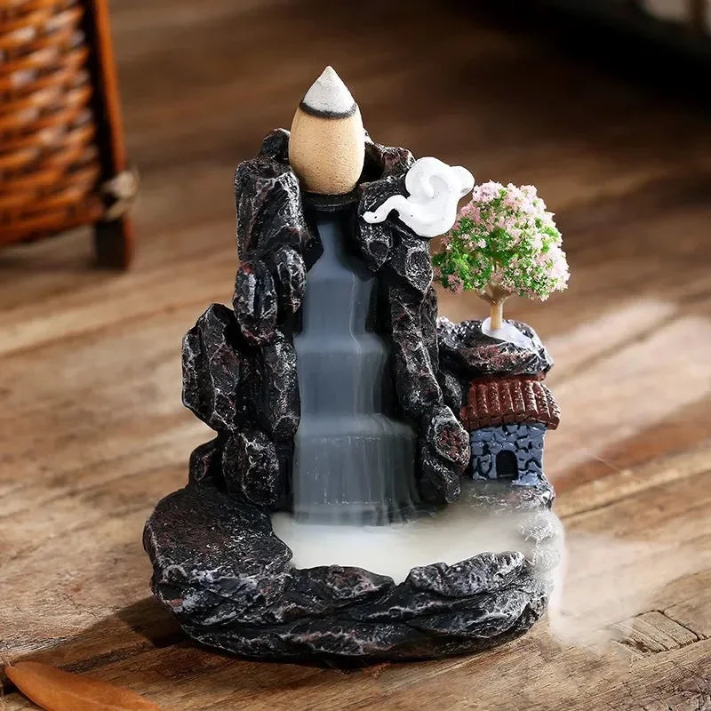 Backflow Incense Holder Waterfall Incense Burner Yellow - IHavePaws