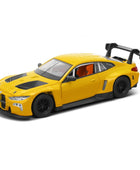 1:32 BMW M4 GT3 Alloy Sports Car Model Diecasts Metal Track Racing Car Model Sound and Light Simulation Collection Kids Toy Gift Yellow - IHavePaws