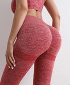 Women Yoga Pants Leggings High Waist Exercise Sports Trousers Running Fitness Gym Leggings Hip Lifting Femme Pants Watermelon Red / XL - IHavePaws
