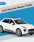 WELLY 1:24 Porsche Macan Turbo SUV Alloy Car Model Diecast Metal Vehicles Car Model High Simulation Collection Children Toy Gift White - IHavePaws