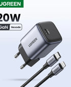 UGREEN 20W 30W GaN Charger PD Fast USB Type C Charger USB C PD3.0 QC3.0 Quick Charging For iPhone 15 14 13 Mobile Phone Charger - IHavePaws