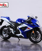 Maisto 1:12 SUZUKI GSX-R750 Alloy Sports Motorcycle Model Simulation Diecast Blue - IHavePaws