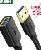UGREEN USB Extension Cable USB 3.0 Cable for Smart Laptop PC TV Xbox One SSD USB 3.0 2.0 Extender Cord Mini Fast Speed Cable - IHavePaws