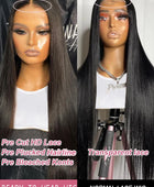 Glueless Wig Human Hair Bone Straight 6x4 5x5 Ready To Wear Lace Closure Wig Human Hair Brazilian Remy Hair No Glue Wig