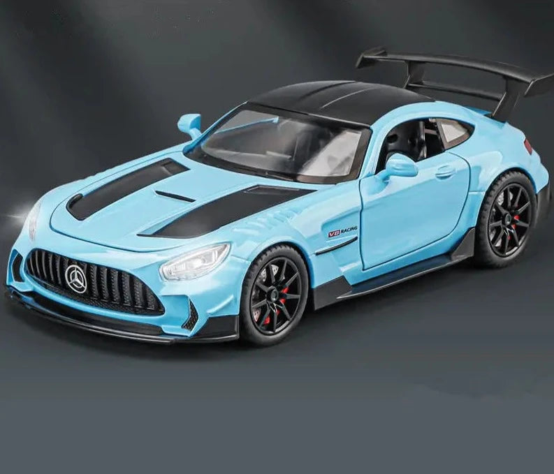 1/24 Benz-GT GTR Alloy Racing Car Model Diecast Metal Toy Sports Car Model High Simulation Blue - IHavePaws