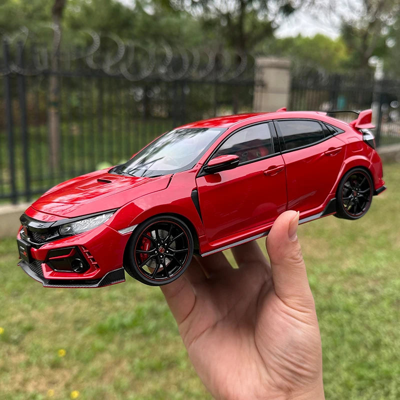AUTOart 1:18 HONDA CIVIC TYPE R FK8 2021 Car Scale Model Alloy Collection Model Gift 73223 red - IHavePaws