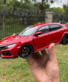 AUTOart 1:18 HONDA CIVIC TYPE R FK8 2021 Car Scale Model Alloy Collection Model Gift 73223 red - IHavePaws