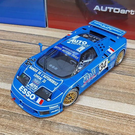 AUTOART 1:18 Bugatti EB110 24HR Le Mans Racing 1994 #34 Car scale model 89417 - IHavePaws
