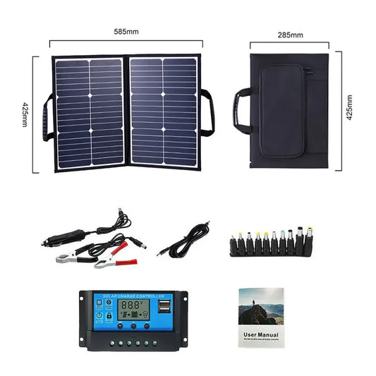 800W Solar Panel Kit Complete Camping Foldable Solar Power Station MPPT Portable Generator Charger 18V for Car Boat Caravan Camp - IHavePaws