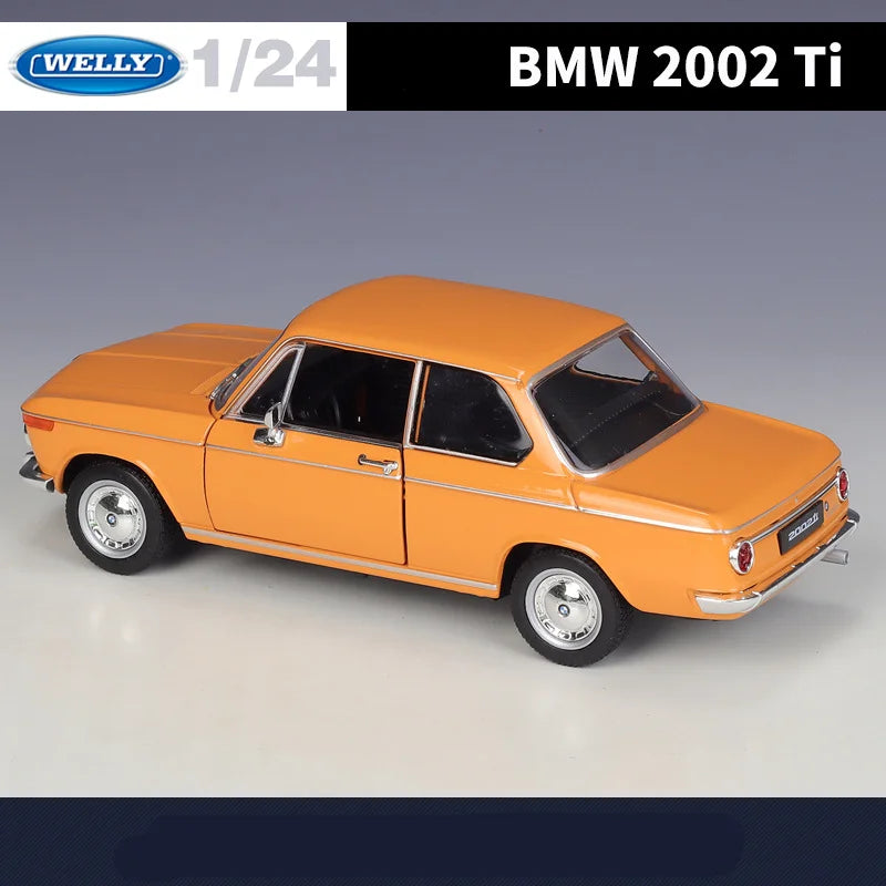 WELLY 1:24 BMW 2002 Ti Alloy Sports Car Model Diecast Metal Toy Classic Vehicles Car Model Simulation Collection Childrens Gifts - IHavePaws