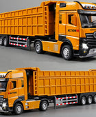 Alloy City Heavy Tipper Truck Model Diecast Metal Toy Slag Coal Mine Transport Vehicles Car Model Sound and Light Childrens Gift
