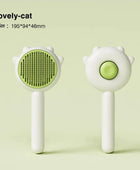 Pet Comb One-Key Hair Removal Cleaning Brush Green - ihavepaws.com