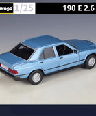 Bburago 1:24 Mercedes-Benz 190 E 2.6 Alloy Car Model Simulation Diecast Metal Classic Retro Old Car Vehicles Model Kids Toy Gift - IHavePaws