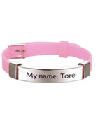 Fishhook Baby Safe Personalized ID Bracelet: Keep Your Little One Safe and Stylish pink - IHavePaws