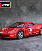 Bburago 1:24 Ferrari 458 Challenge Alloy Sports Car Model Diecasts Metal Toy Racing Car Vehicles Model Simulation Childrens Gift - IHavePaws