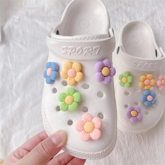 Lovely Flowers Charm for Croc DIY Shoes Buckle Decaration for Crocs Charms Clogs Kids Boys Women Girls Gifts 10PCS - IHavePaws