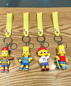 Cartoon Anime Simpson Keychain Pendant Sports Boy PVC Car Key Chain Ring Luggage Accessories Couple Gifts Children's Toys - ihavepaws.com