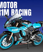 1:12 Yamaha YZF-R1M Alloy Die Cast Motorcycle Model Toy Vehicle Collection Sound and Light Off Road Autocycle Toys Car Ornaments