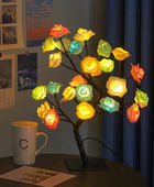 LED Rose Flower Table Lamp USB Christmas Tree Fairy Lights Multicolor - IHavePaws