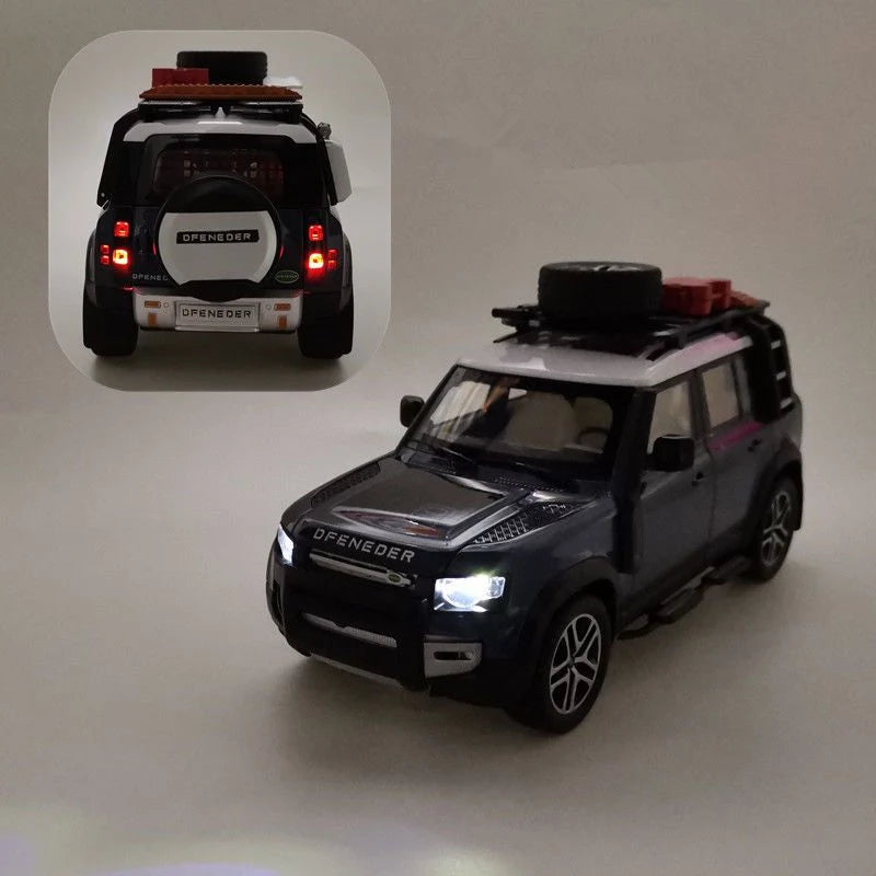 1/24 Range Rover Defender Alloy Car Model Diecast Metal Toy Off-road Vehicles Model Simulation Sound Light Collection Kids Gifts - IHavePaws