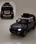 1/24 Range Rover Defender Alloy Car Model Diecast Metal Toy Off-road Vehicles Model Simulation Sound Light Collection Kids Gifts - IHavePaws