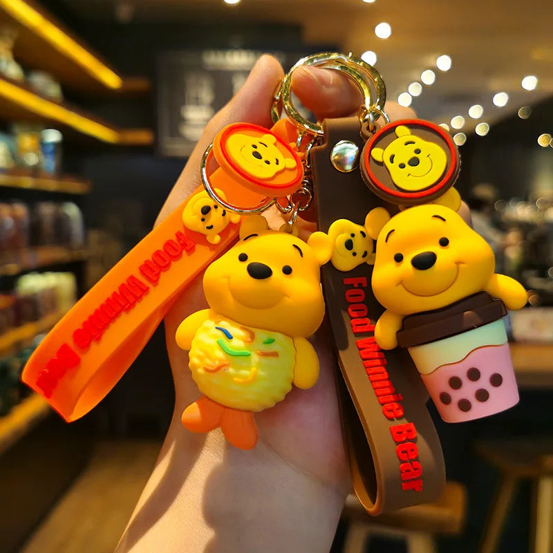 Winnie The Pooh Keychains Cartoon Anime Pendant Keychain Holder Car Keyring Mobile Phone Bag Hanging Jewelry Kids Gifts - ihavepaws.com