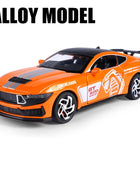 New 1:32 Mustang Shelby GT500 Alloy Sports Car Model Diecast Metal Racing Car Vehicles Model Simulation Collection Kids Toy Gift Orange - IHavePaws