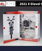 Assembly Version Maisto 1:12 Ducati X Diavel S Alloy Sports Motorcycle Model Diecast Street Racing Motorcycle Model Kid Toy Gift