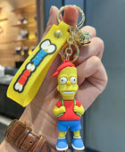 8 Kinds of The Simpsons Keychain Charm Cartoon Anime Handmade Cute Unisex Car Key chain Pendant Luggage Accessories Couple Gift 05 - ihavepaws.com