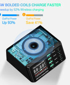 110W USB Charger Adapter Wireless Charger Charging Station PD USB C Fast Phone Charger For iPhone 13 12 11 Xiaomi Huawei Samsung