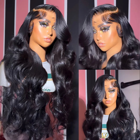 360 Full HD Lace Frontal Wig 180% 13x6 Body Wave Lace Front Wig Peruvian Human Hair Wigs For Black Women 34 36In 13x4 Lace Wig