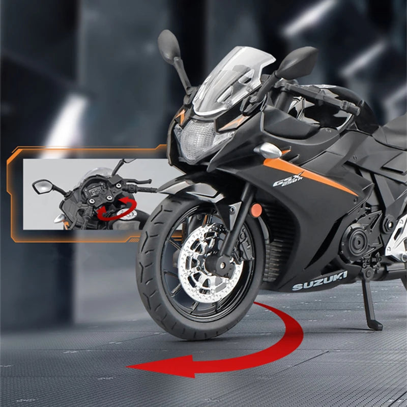1:12 Suzuki GSX-250R Alloy Racing Motorcycle Model Simulation Diecast Metal Competition Motorcycle Model Collection Kid Toy Gift