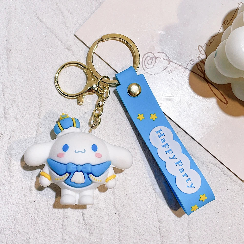 1PC Cute Sanrio Series Keychain For Men Colorful Keyring Accessories For Bag Key Purse Backpack Birthday Gifts SLO 10 - ihavepaws.com