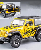1:30 Jeep Wrangler Rubicon Alloy Car Model Diecast & Toy Metal Refit Off-road Vehicles Car Model High Simulation Childrens Gift A Yellow - IHavePaws