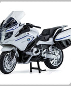 1:12 BMW R1250 RT Alloy Street Sports Motorcycle Model Diecasts White - IHavePaws