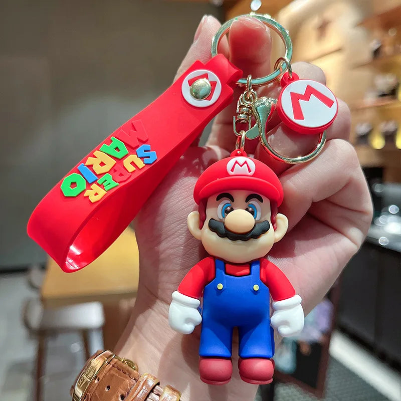 Super Mario Brothers Keychain Classic Game Character Model Pendant Men's and Women's Car Keychain Ring Bookbag Accessories Toys 01 - ihavepaws.com