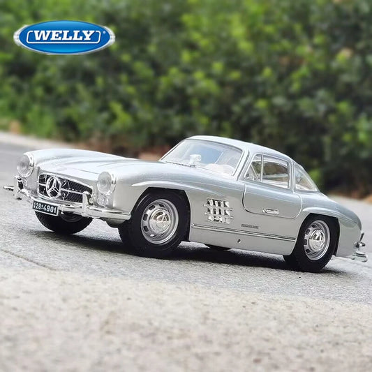Welly 1:24 Mercedes Benz 300SL Alloy Sports Car Model Diecasts Metal Toy Classic Racing Car Vehicles Model Simulation Kids Gifts - IHavePaws