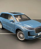 1:24 LEADING IDEAL ONE SUV Alloy New Energy Car Model Diecast Metal Toy Vehicles Car Model High Simulation Sound Light Kids Gift Blue - IHavePaws