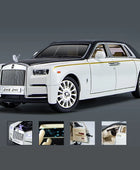 1:24 Rolls Royce Phantom Alloy Car Model Diecast Metal Toy Luxy Vehicles Car Model With Star Top Sound and Light Childrens Gifts White - IHavePaws